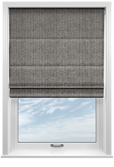Teine, Satellite Grey - Twist&Fit Roman Blind